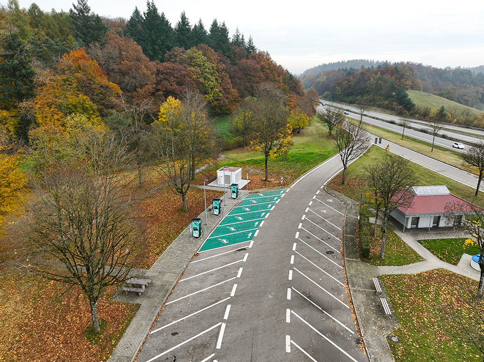 Ladepark eliso Rastplatz Brandbühl Nord