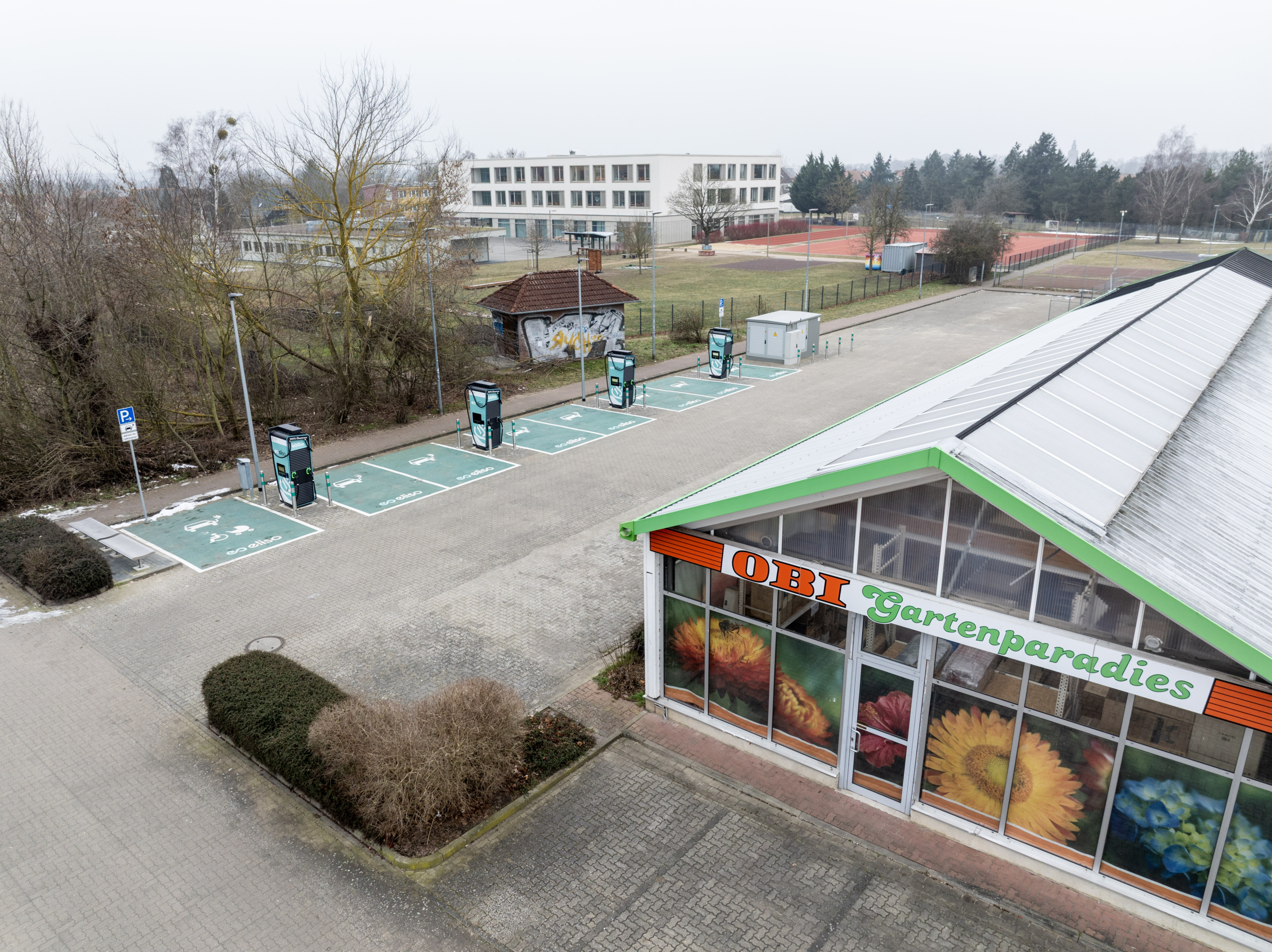 Ladestationen am OBI Markt Gardelegen